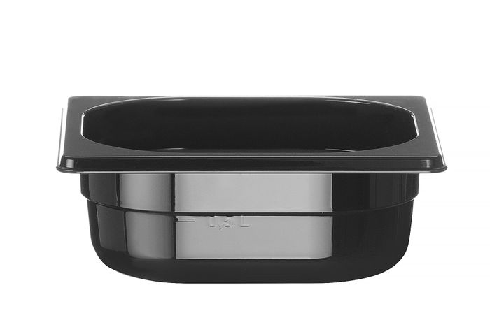 GN-bak 1/6 COOL, HENDI, COOL, GN 1/6, 1L, Zwart, 176x162x(H)65mm — 882313
