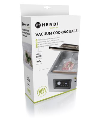 Sacs de cuisson sous vide, HENDI, 100 u., 400x300mm — 970690