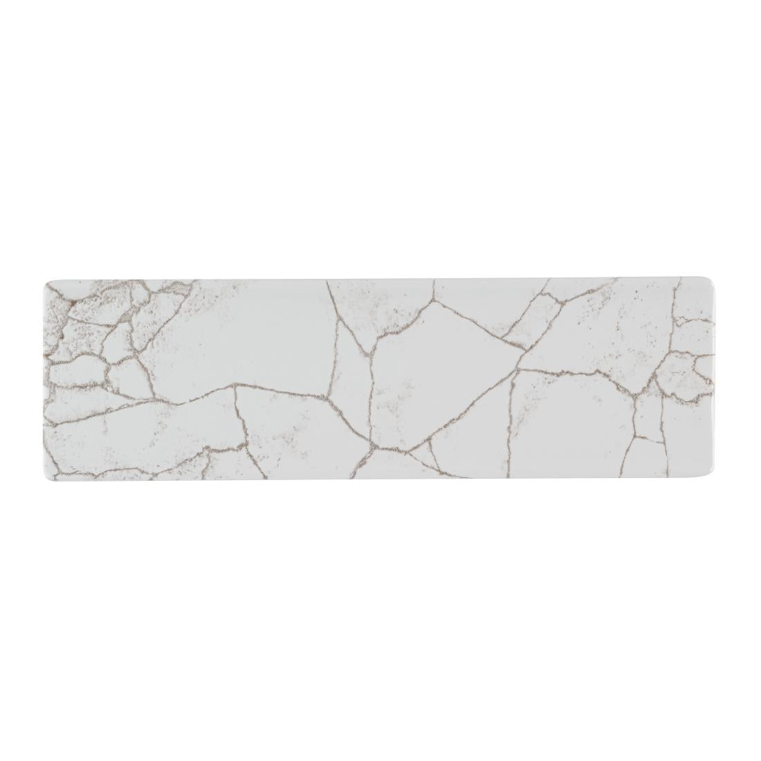 Assiettes oblongues Churchill Studio Prints Kintsugi Agate Grey 300x90mm (lot de 6) — HR308
