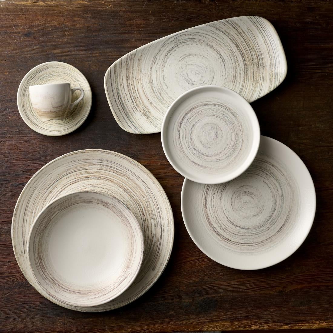 Assiettes rondes Churchill Elements Dune Evolve 165mm (lot de 12) — HR319