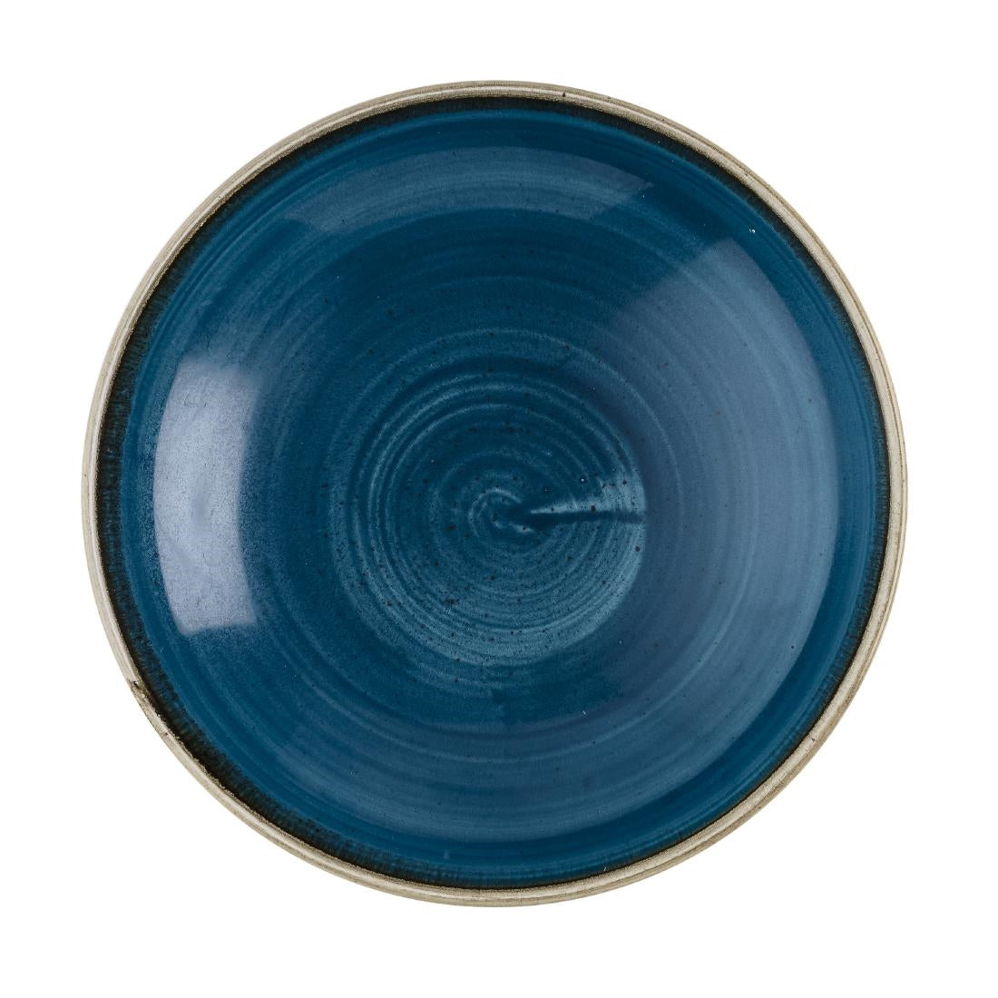 Assiettes coupe ronde Churchill Stonecast Java Blue 184mm (lot de 12) — HR385
