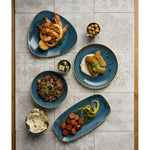 Assiettes rondes Churchill Stonecast Java Blue Evolve 220mm (lot de 12) — HR382