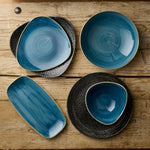 Assiettes rondes Churchill Stonecast Java Blue Evolve 260mm (lot de 12) — HR381