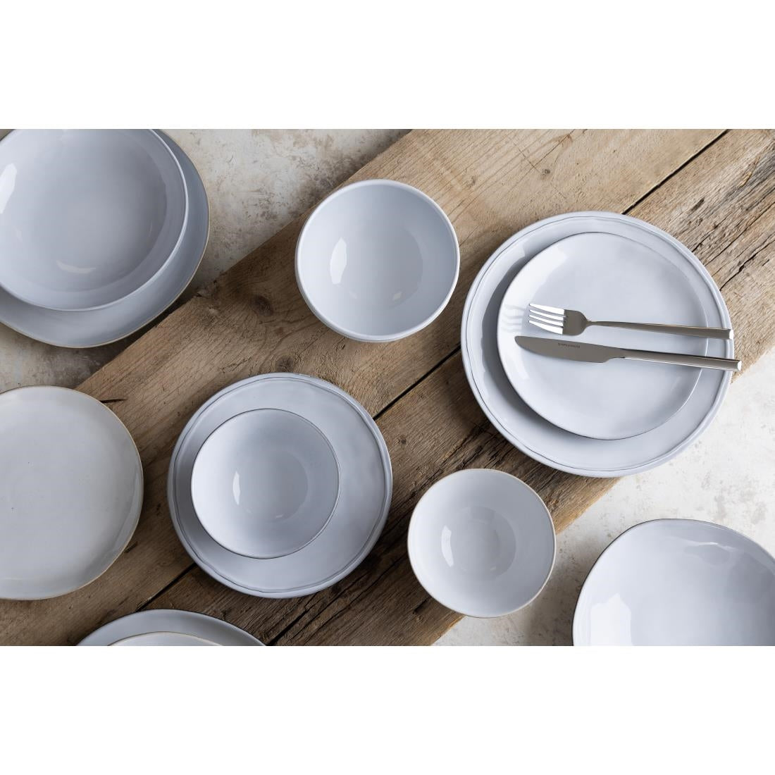 Assiettes coupes Raw Olympia 220(Ø)mm (lot de 6) — FC597