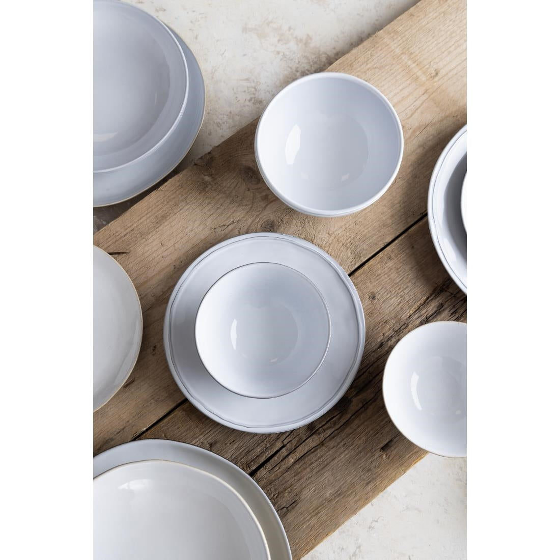 Assiettes coupes Raw Olympia 220(Ø)mm (lot de 6) — FC597