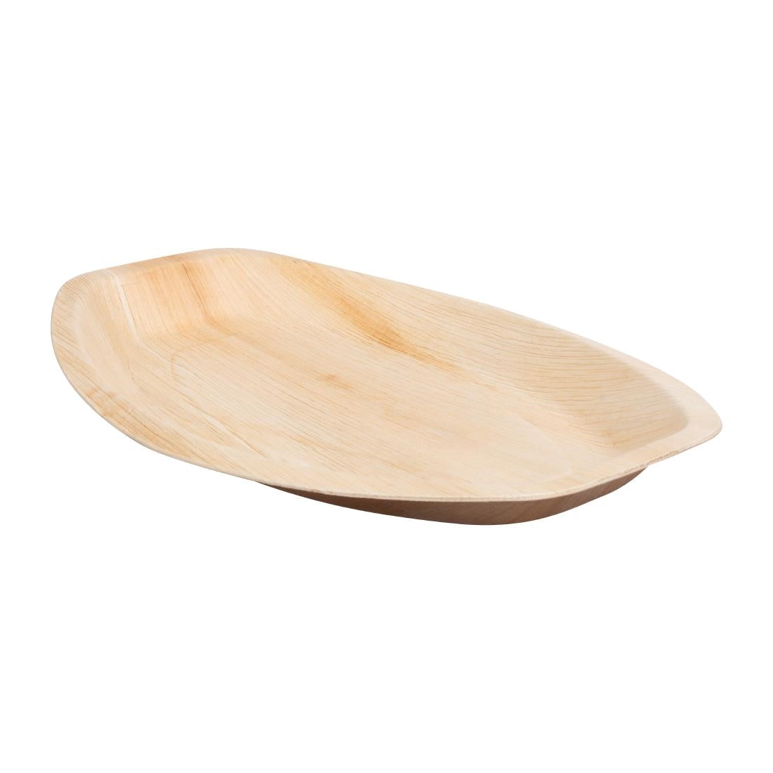Assiettes creuses ovales en feuilles de palmier Fiesta Compostable 360mm (lot de 100) — HT876