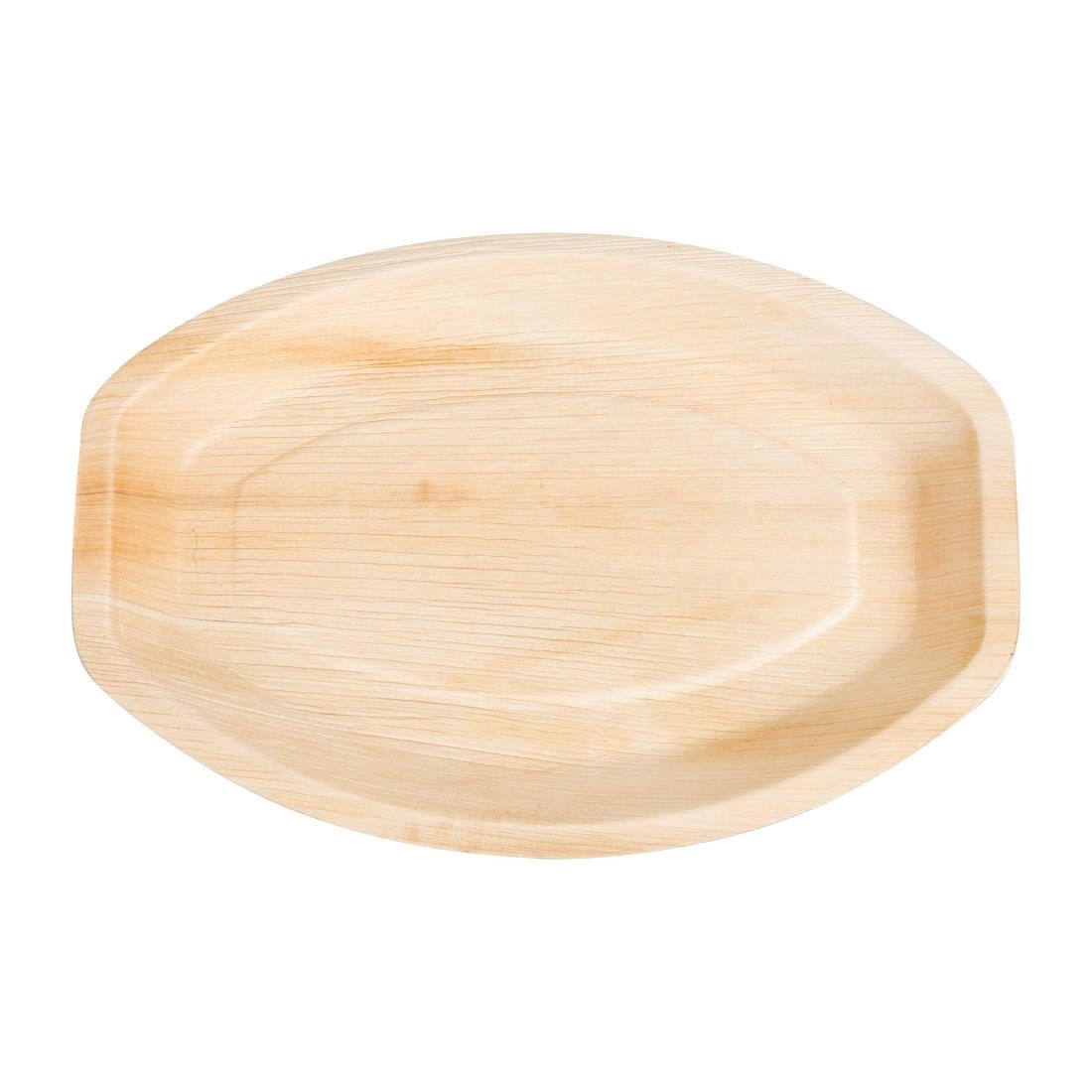 Assiettes creuses ovales en feuilles de palmier Fiesta Compostable 360mm (lot de 100) — HT876