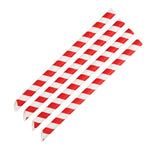 Paille à thé à bulles compostable Fiesta rouge et blanc 12x210mm (lot de 150) — HU368