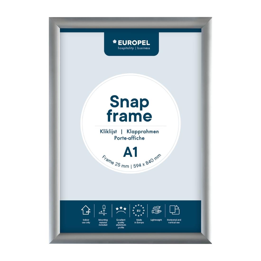 Cadre clipsable en aluminium Europel A1 25mm — HU436