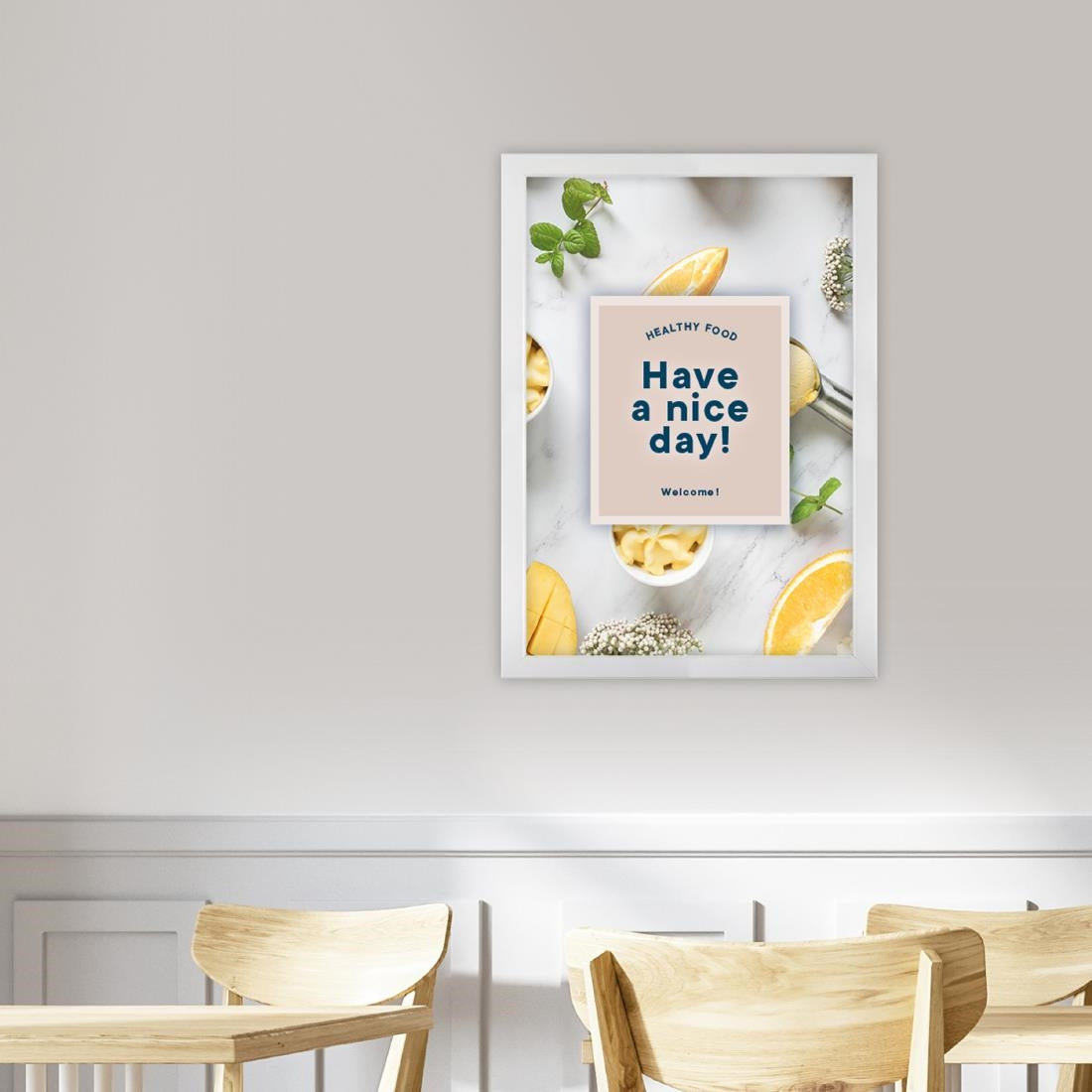 Cadre clipsable Europel A3 25mm blanc mat — HU445