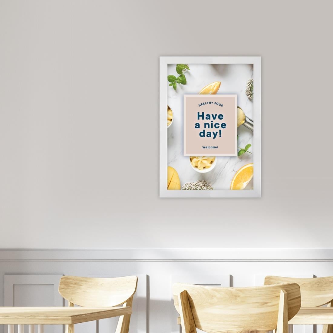 Cadre clipsable Europel A4 25mm blanc mat — HU446