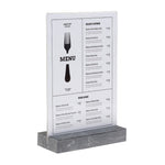 Présentoir de table Europel A4 polystone anthracite — HU461