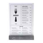 Présentoir de table Europel A4 polystone anthracite — HU461