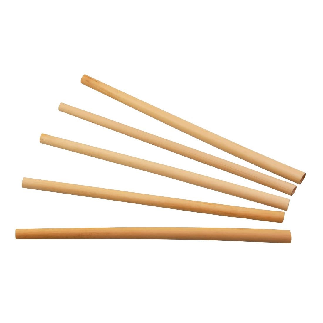 Pailles droites en roseau Sier Disposables 6-8 mm / 20 cm (lot de 50) — HU492
