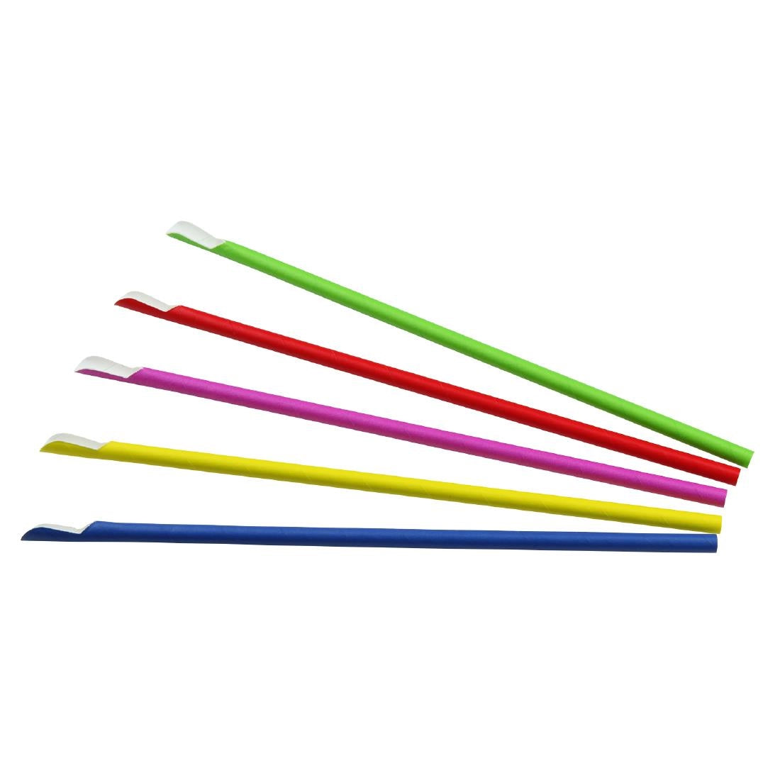 Pailles cuillères en papier Sier Disposables (lot de 100) — HU497