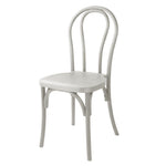Chaises en résine style bois courbé Bolero Soho blanches (lot de 4) — HW288
