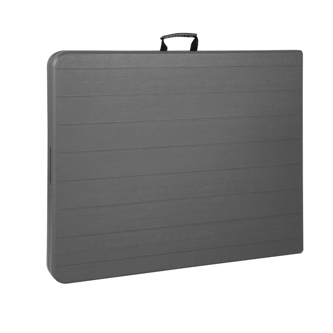 Table pliante rectangulaire effet rotin Bolero 1829mm — HW299