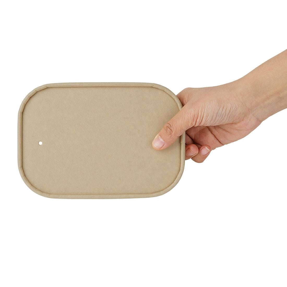 Couvercles en papier Fiesta Recyclable pour barquettes rectangulaires (lot de 300) — HW624