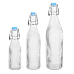 Bouteilles d'eau rainurées à bouchon mécanique Olympia 1L (lot de 6) — HW793