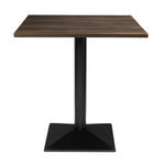 Table carrée Bolero Complete effet bois foncé 700mm — HW850