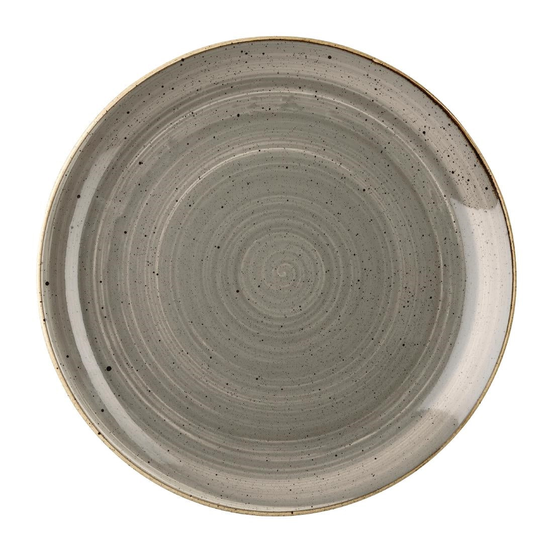 Assiettes rondes Churchill Stonecast Grey 254mm (Lot de 12) — HX022