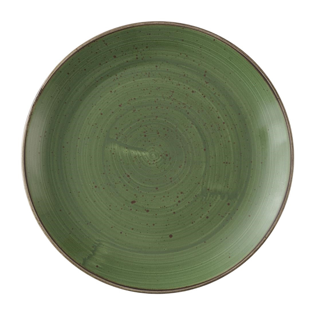 Assiettes avec rebord Churchill Stonecast Sage Green 254mm (Lot de 12) — HX034