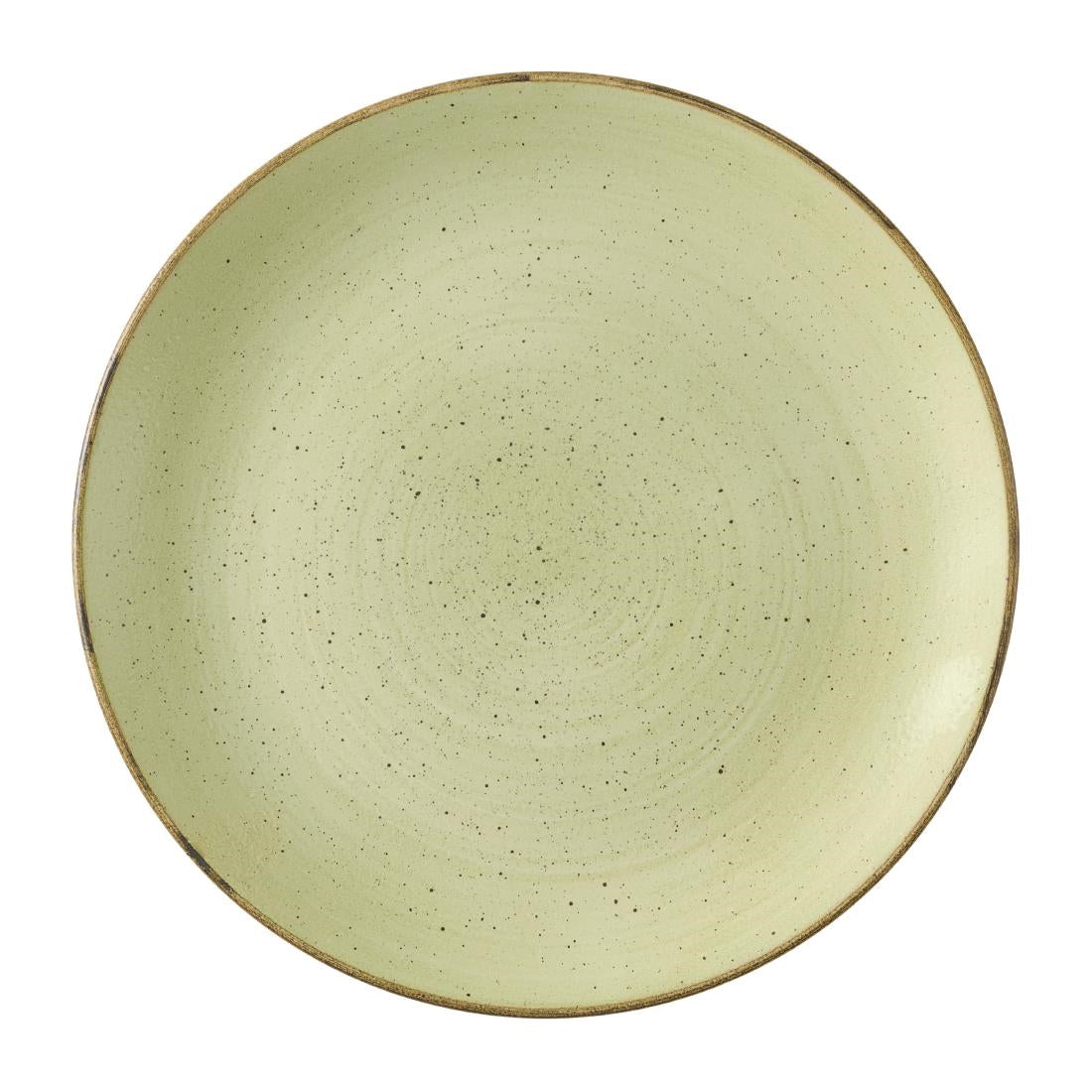 Assiettes avec rebord Churchill Stonecast Raw Green Evolve 285mm (Lot de 12) — HX038