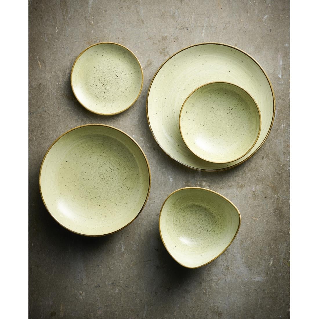 Bols Churchill Stonecast Raw Green Evolves 248mm (Lot de 12) — HX042