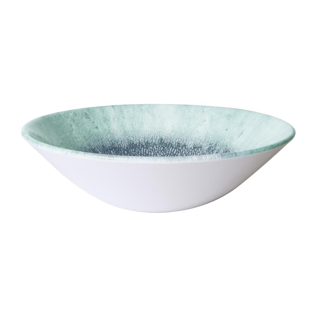 Assiettes creuses coupe ronde Churchill Studio Prints Fusion Blue 178mm (Lot de 6) — HX129
