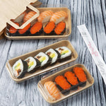 Barquettes à sushi No 7 Fiesta Recyclable 220x137mm (Paquet de 300) — HX289