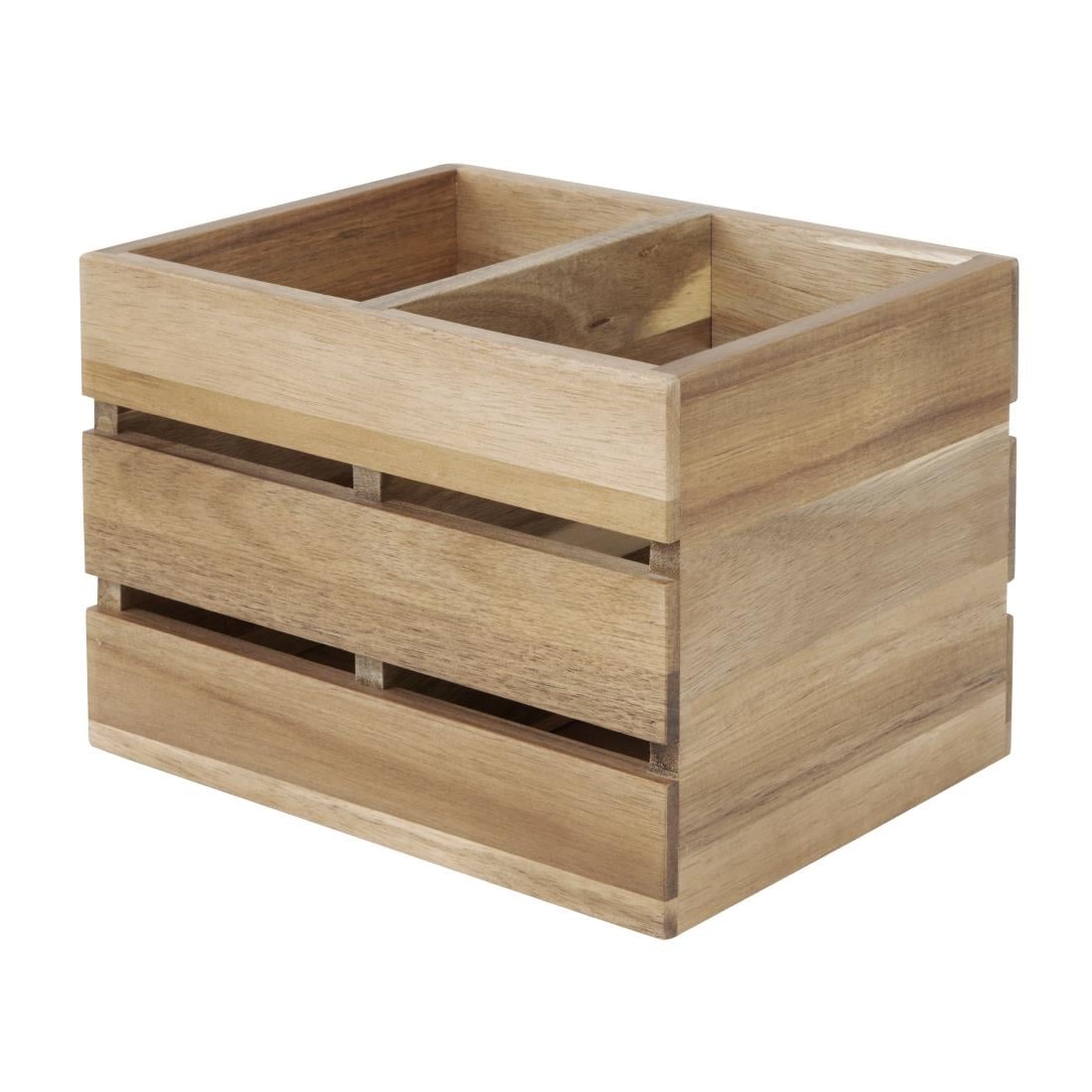 Organisateur de table en bois d'acacia Olympia 210x160x150mm — HX387