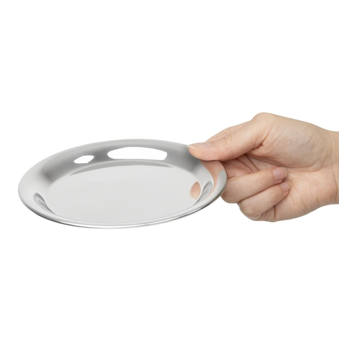 Plateau à addition rond en inox Olympia 150mm — HY109