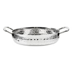 Plat double poignée en inox martelé Olympia Table Presentation 125mm — HY110