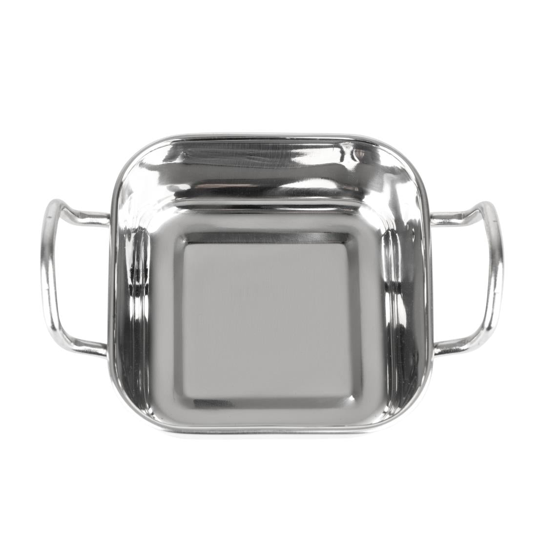 Plat de présentation en inox carré Olympia 115x115mm — HY123