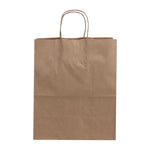 Grands sacs en papier avec poignée torsadée Fiesta Recyclable marron (lot de 250) — HY766