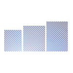 Papier d'emballage burger Fiesta Compostable points bleus 250x300 (lot de 200) — HY783