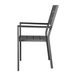 Fauteuils à lattes Bolero Valletta gris (lot de 4) — HZ022