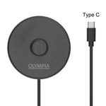 Lampe de table avec abat-jour rond Olympia Lucca verte 200mm — HZ202