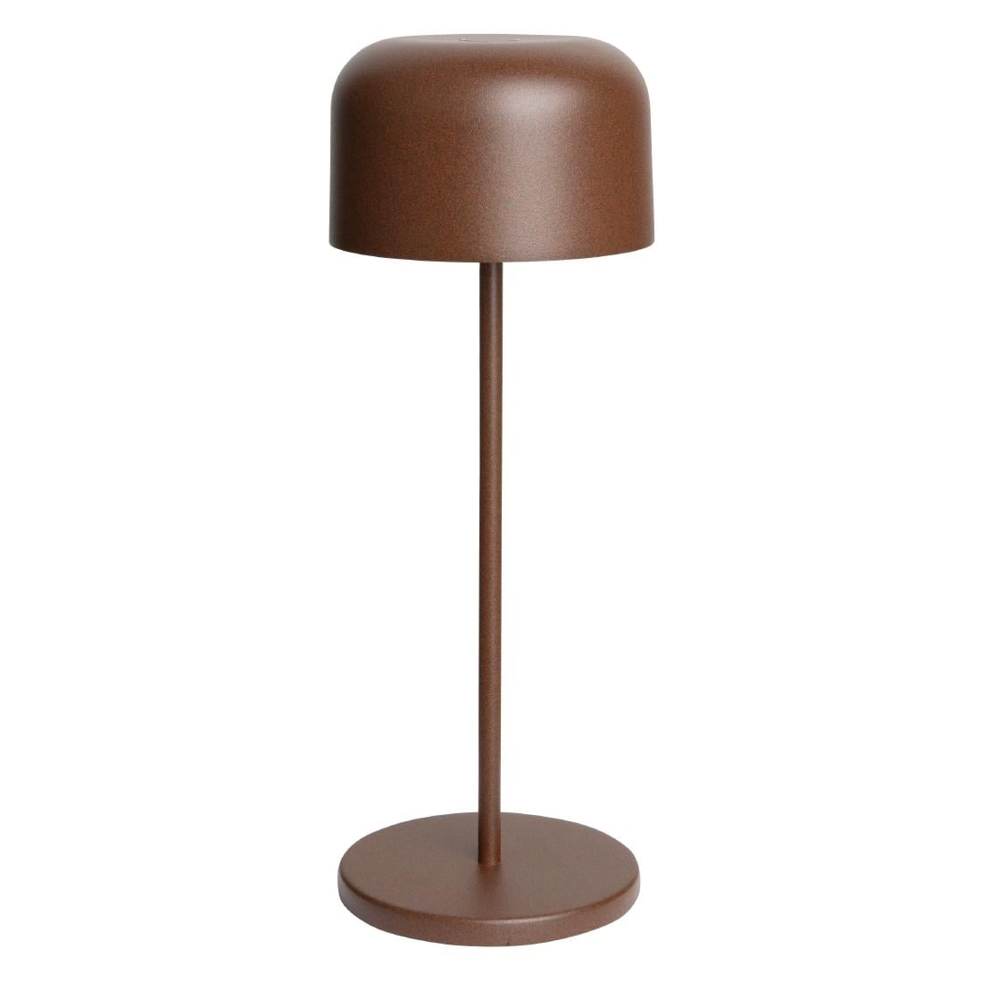 Lampe de table avec abat-jour rond Olympia Lucca marron 300mm — HZ209