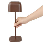 Lampe de table avec abat-jour carré Olympia Lucca marron 300mm — HZ213