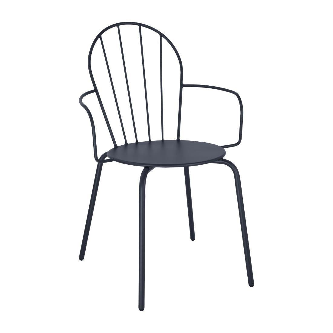 Fauteuils Bolero Adeline bleu ardoise (lot de 4) — HZ358
