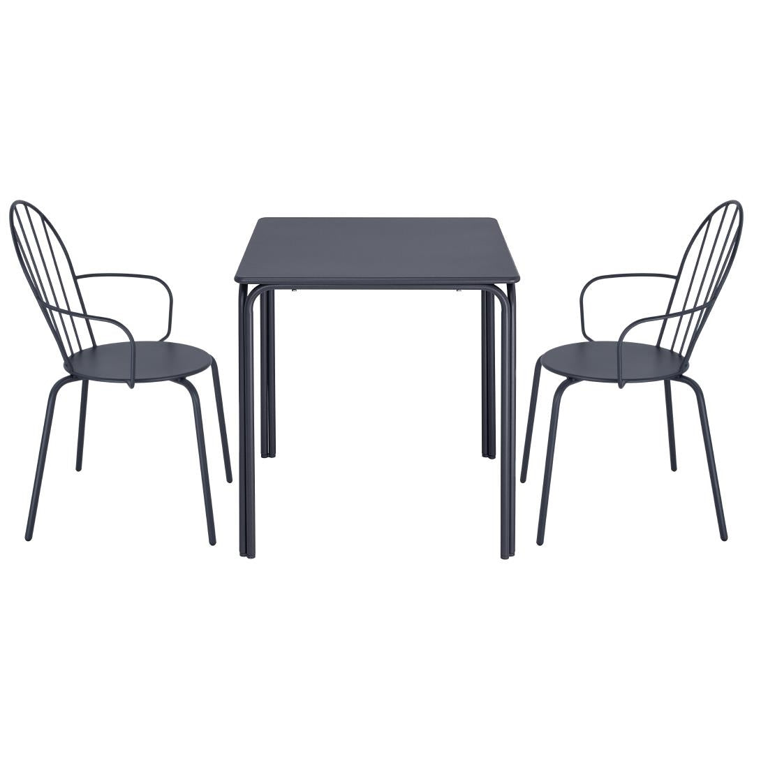 Fauteuils Bolero Adeline bleu ardoise (lot de 4) — HZ358