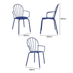 Fauteuils Bolero Adeline bleu marine (lot de 4) — HZ359