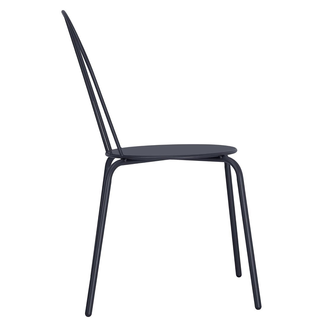 Chaises Bolero Adeline bleu ardoise (lot de 4) — HZ361