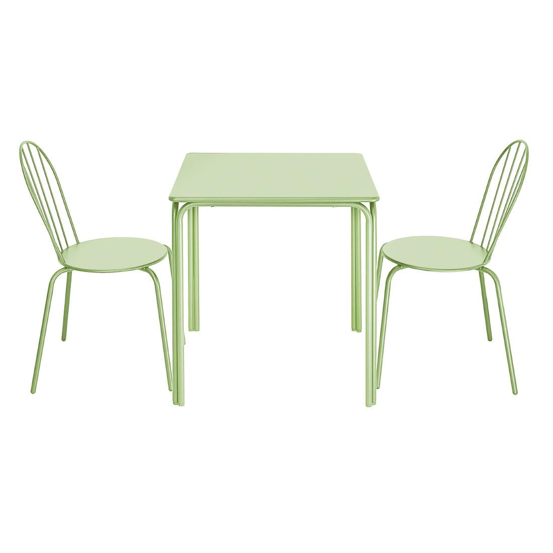 Chaises Bolero Adeline vert clair (lot de 4) — HZ363