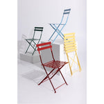 Chaises de terrasse en acier Bolero rouges (lot de 2) — GH555