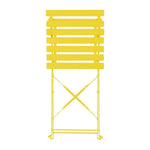 Chaises de terrasse pliantes en acier Bolero Perth jaunes (lot de 2) — HZ365