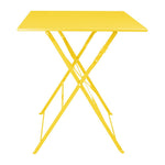 Table carrée de terrasse Bolero Perth jaune 600mm — HZ368