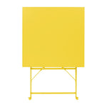 Table carrée de terrasse Bolero Perth jaune 600mm — HZ368