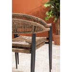 Fauteuils d'extérieur en rotin PE tressé Bolero Eden naturels (lot de 4) — HZ591